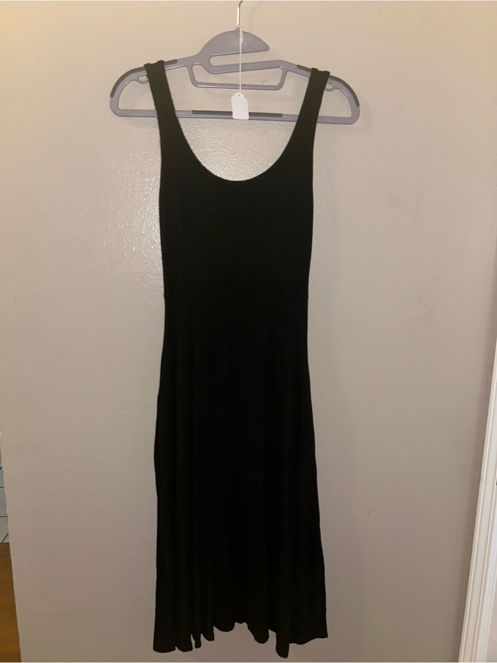 Olivia Rae Black Scoop Neck Midi Dress